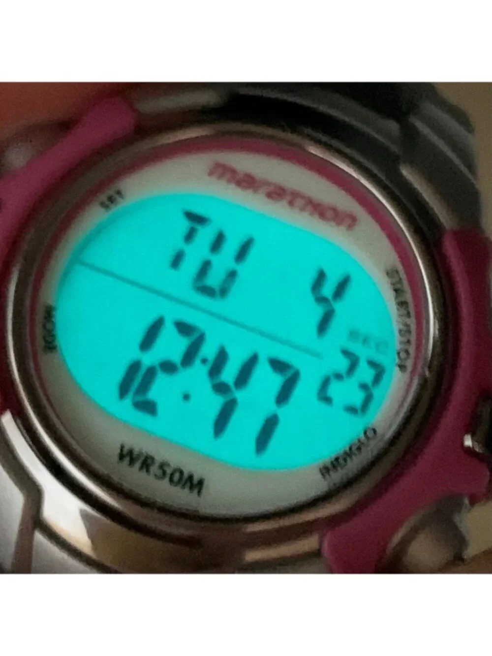 Marathon digital women’s watch two tone 33mm quartz multifunction 50MWR running